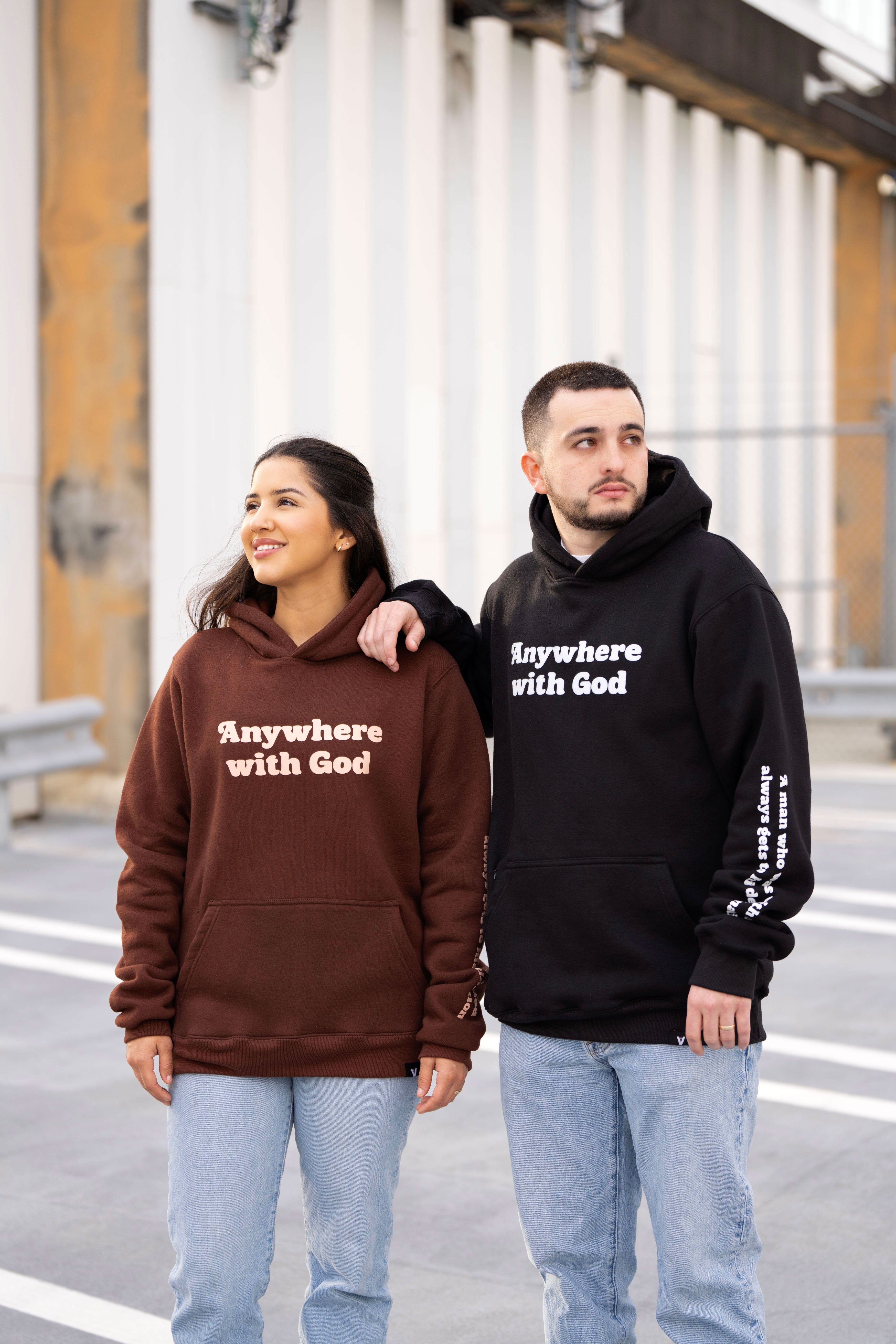 Anywhere with God 400gsm Heavyweight Hoodie