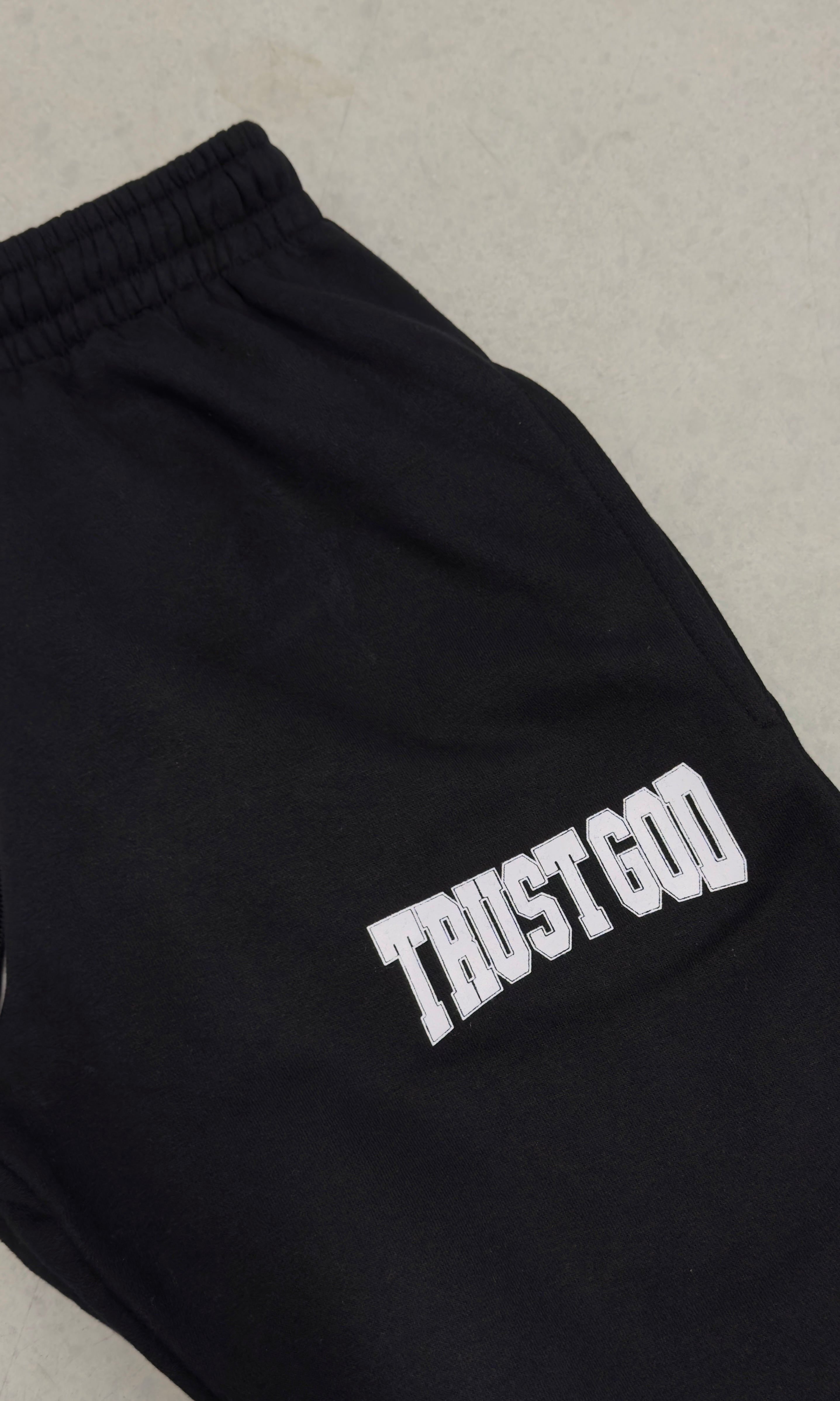 TRUST GOD JOGGER PANTS - BLACK