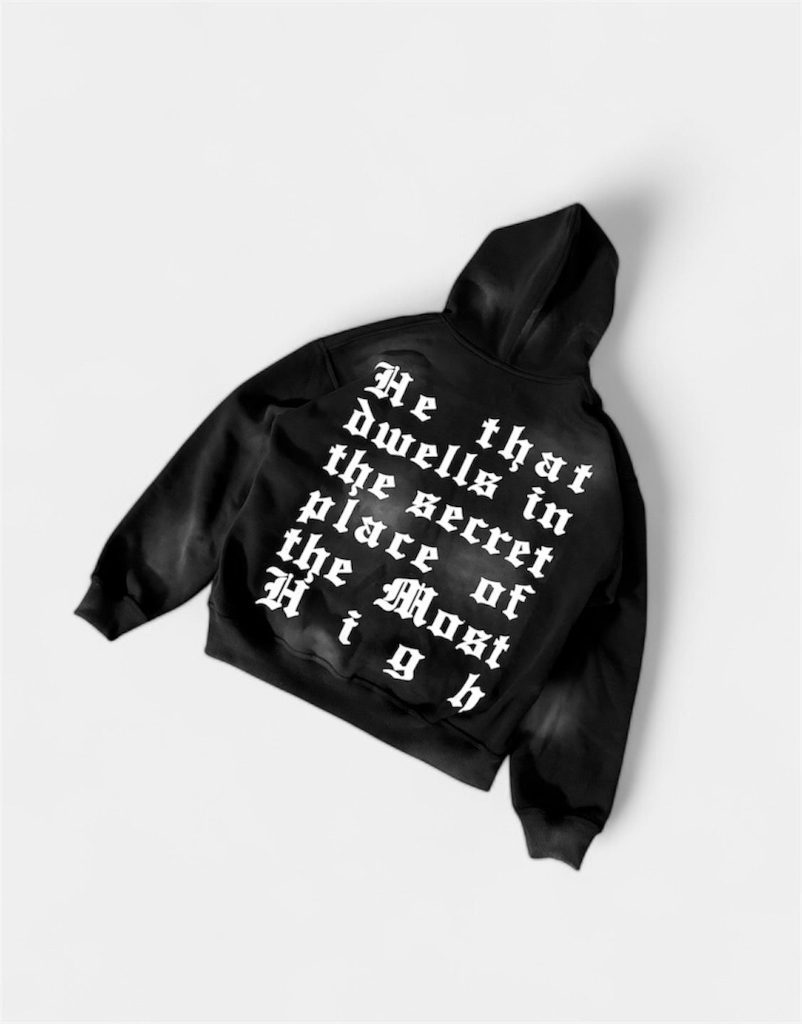 Psalm 91 ZIP-UP HOODIE - BLACK