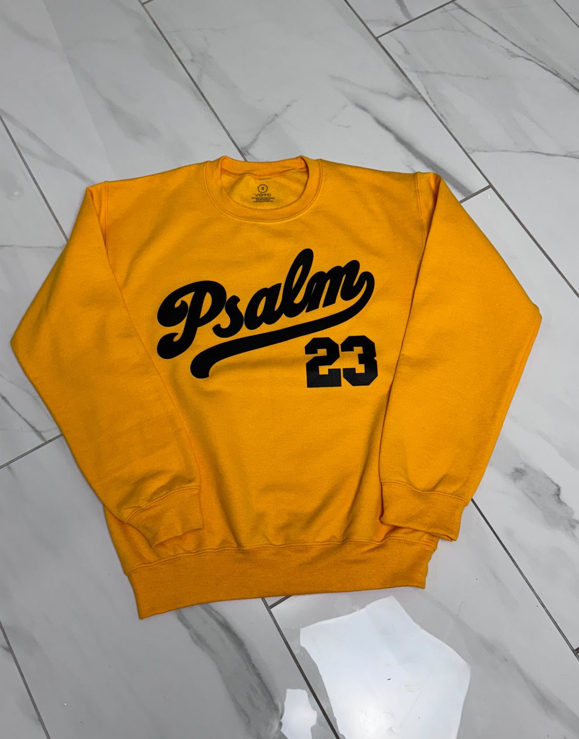 Psalm 23 Sweatshirt - Gold