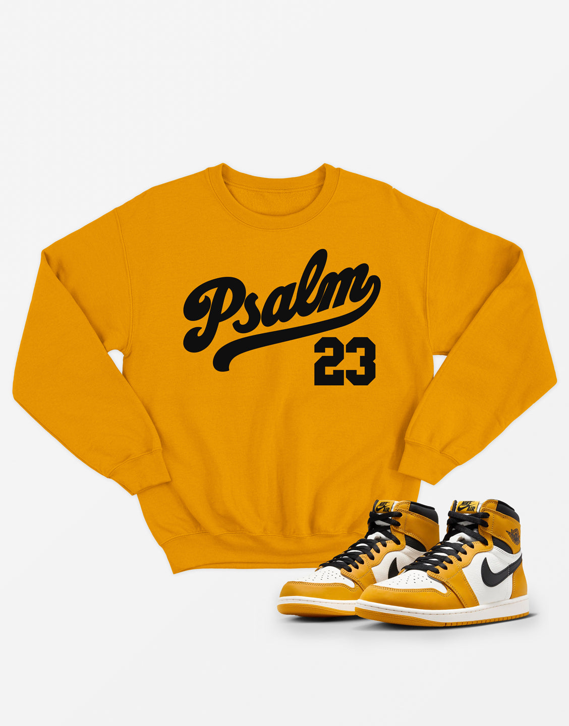 Psalm 23 Sweatshirt - Gold