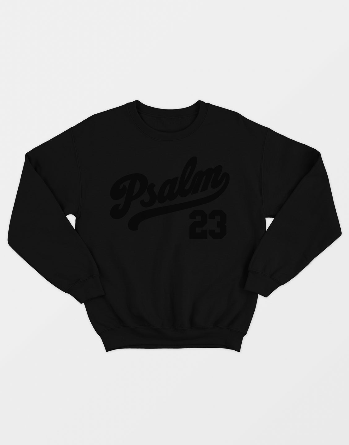 Psalm 23 Sweatshirt - Black Trio