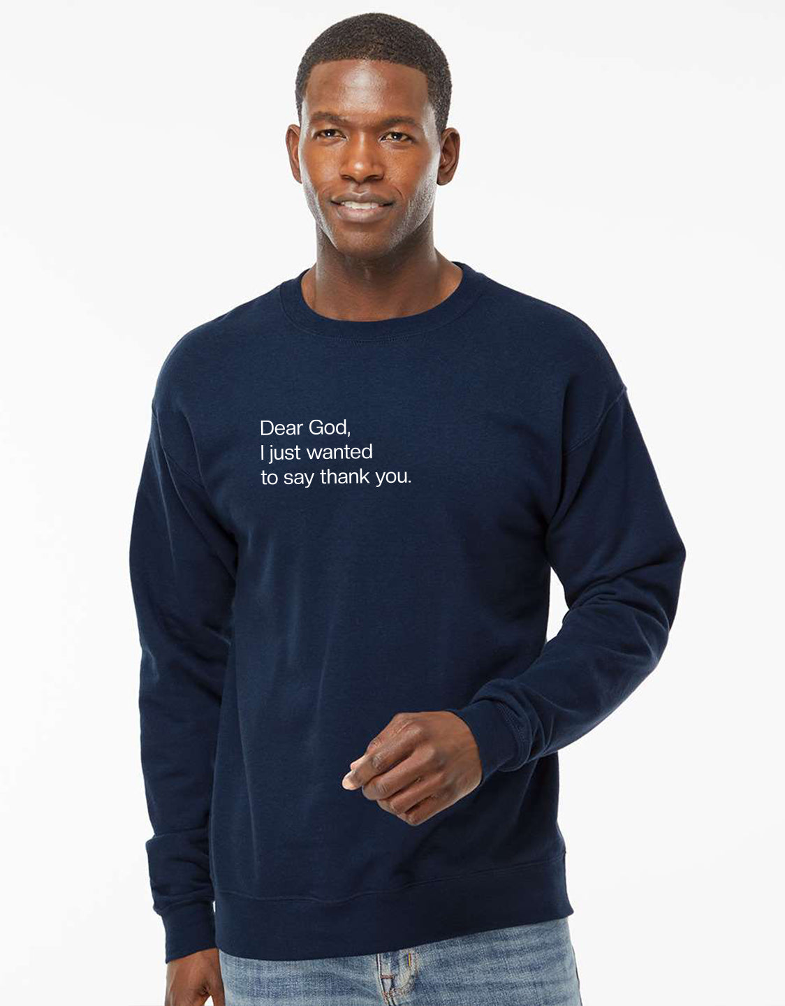 Dear God Sweatshirt - Navy - VOTC Clothing