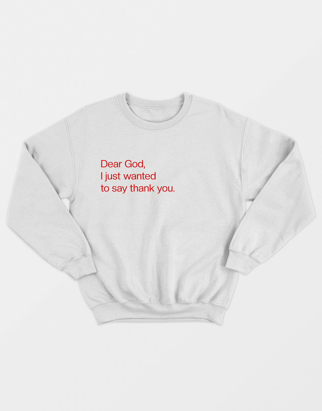 Dear God Sweatshirt - White - VOTC Clothing
