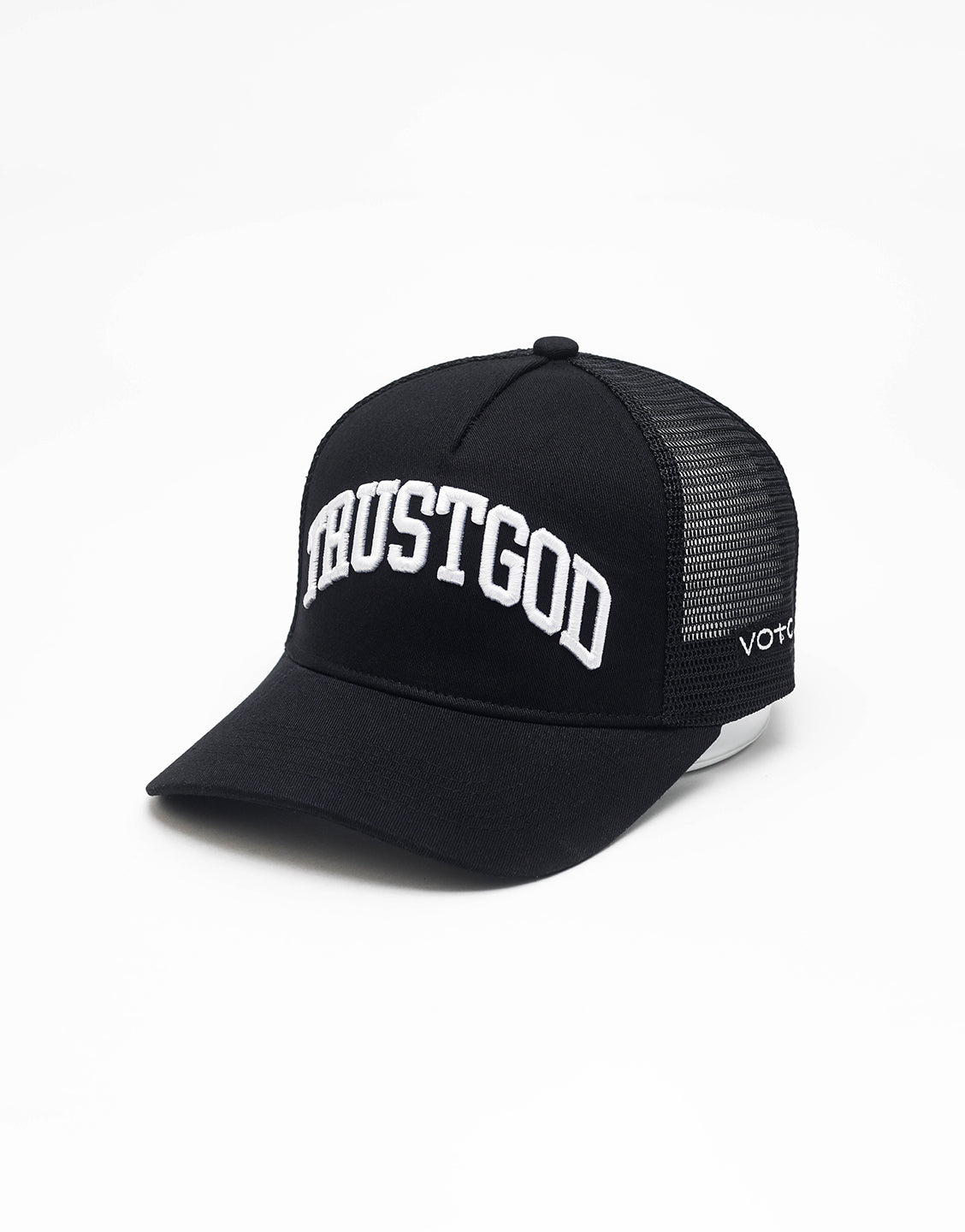 Trust God Premium Trucker Hat - Black
