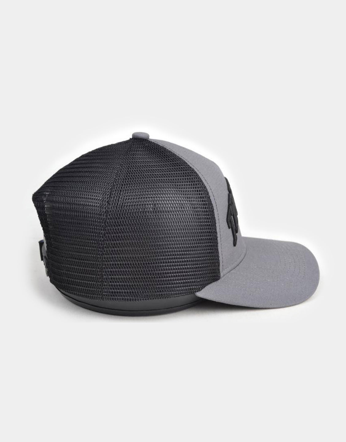 Trust God Premium Trucker Hat - Gray/Black