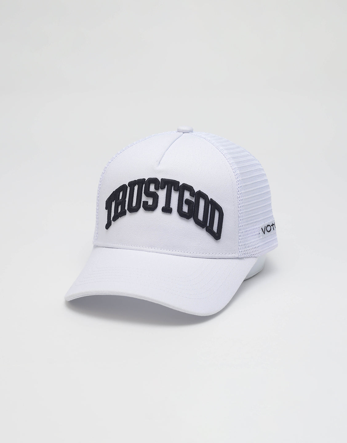 Trust God Premium Trucker Hat - White