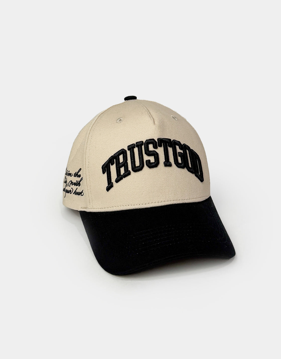 Gorra de béisbol Black Trust God Premium - Acento rojo