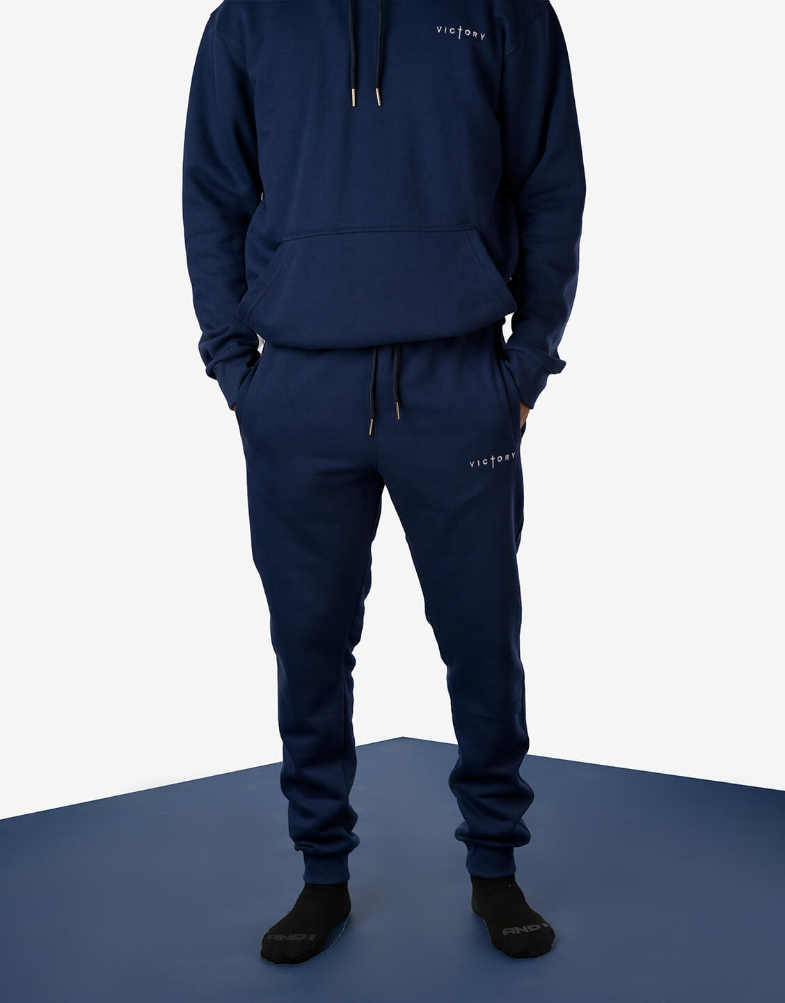 Victory Deluxe Jogger Full Set (Navy Blue)