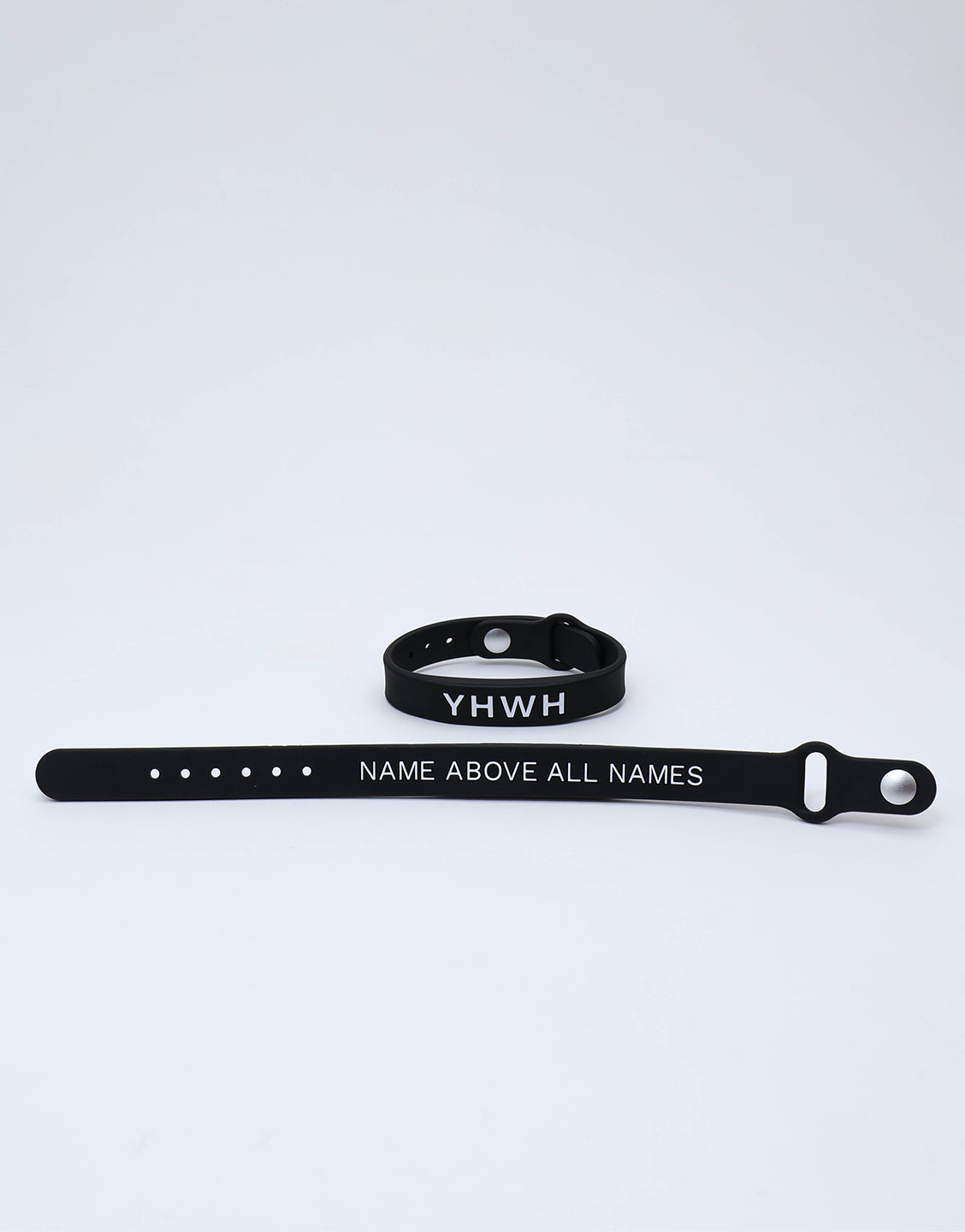 YHWH Premium Silicone Wristband + Free Velvet Pouch- Black