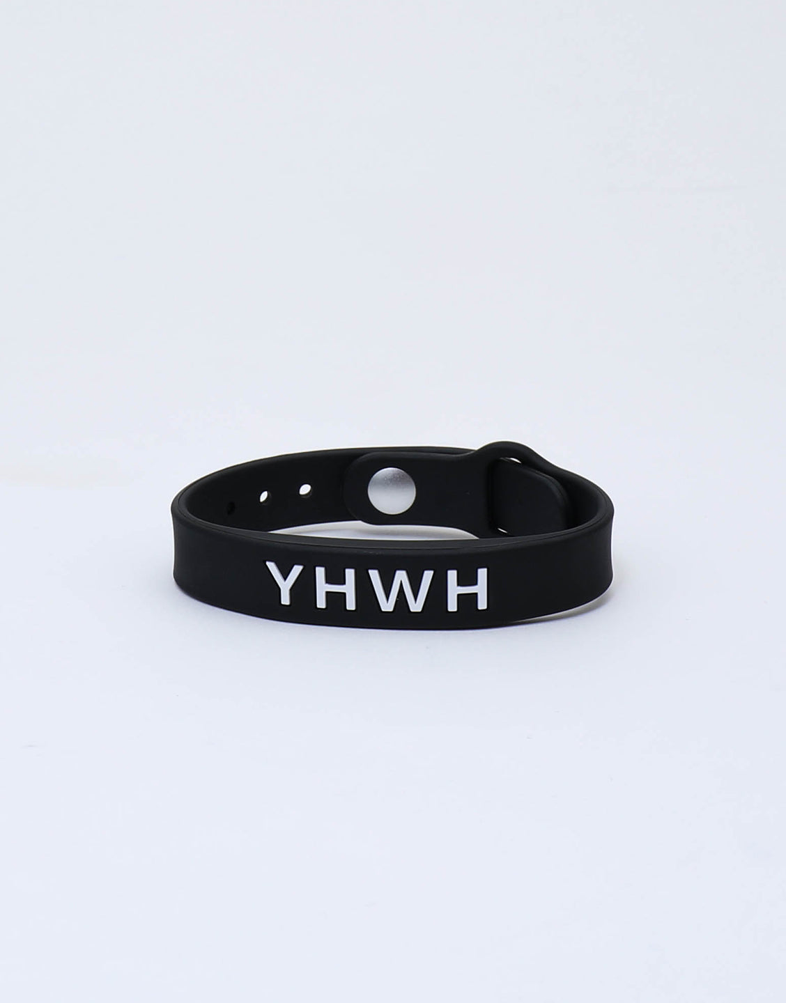 YHWH Premium Silicone Wristband + Free Velvet Pouch- Black