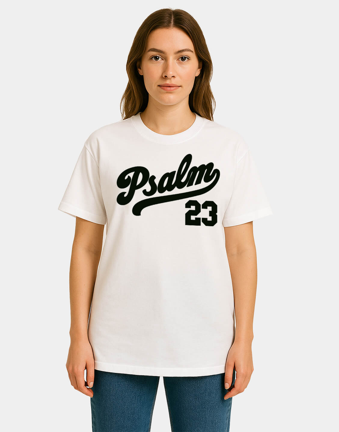 Psalm 23 Tee - White