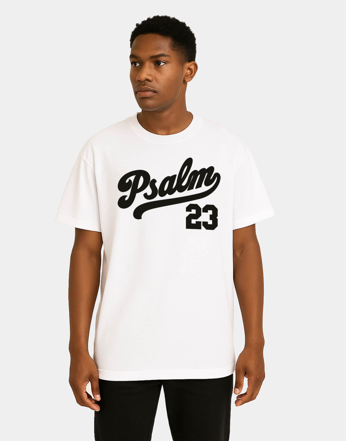 Psalm 23 Tee - White