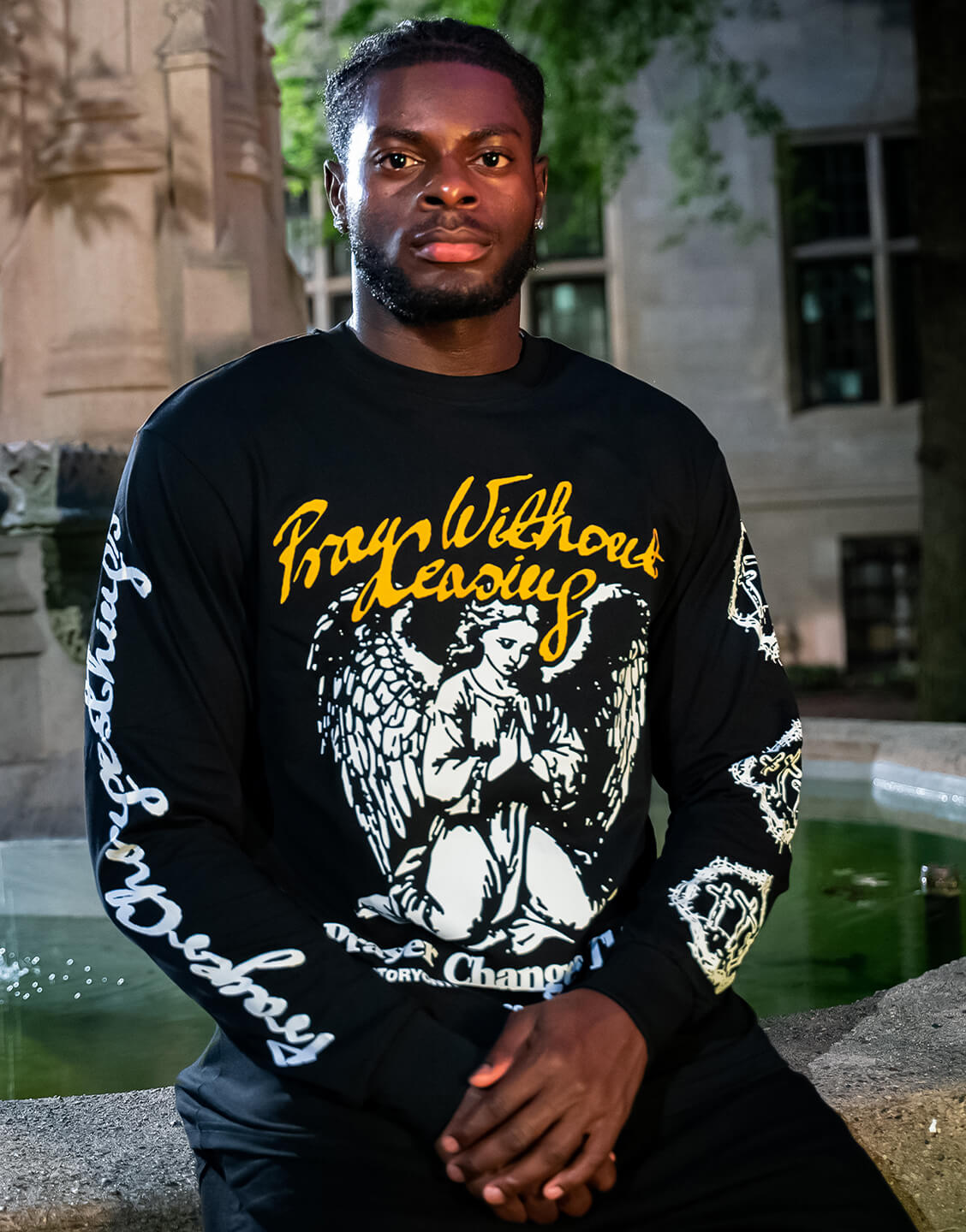 "PRAYER CHANGES THINGS" Premium Longsleeve Tee