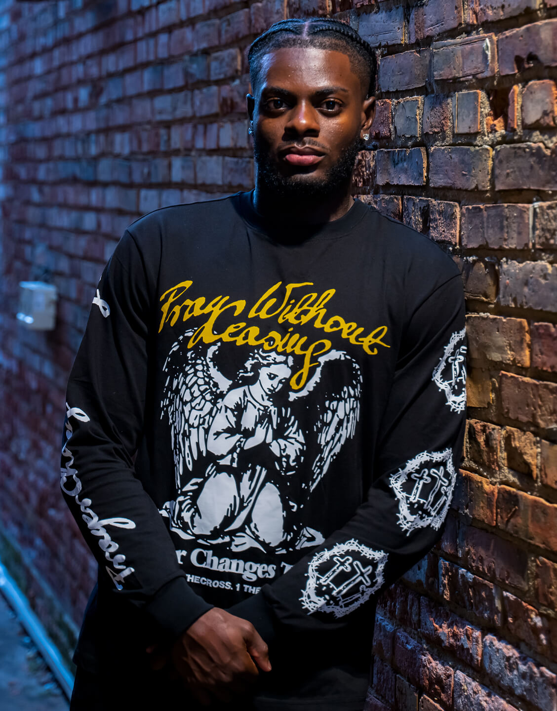 "PRAYER CHANGES THINGS" Premium Longsleeve Tee