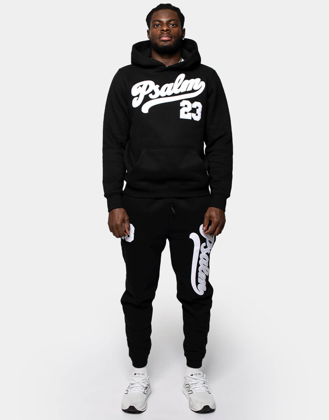"PSALM 23" SIGNATURE HOODIE - BLACK
