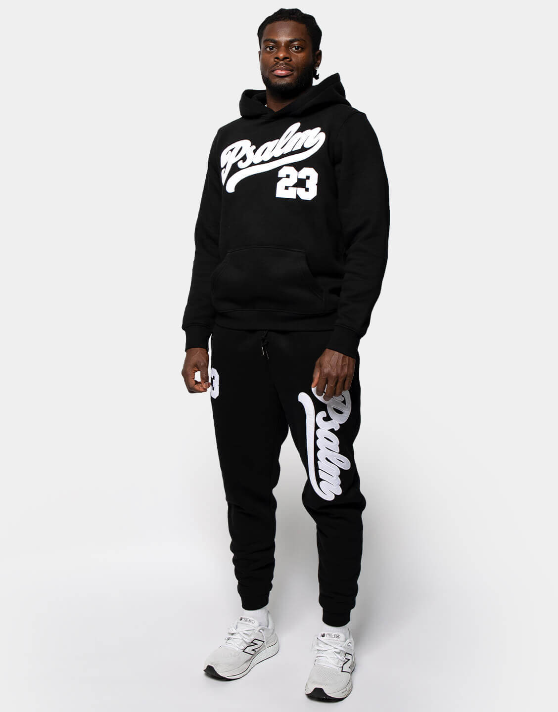 "PSALM 23" SIGNATURE HOODIE - BLACK