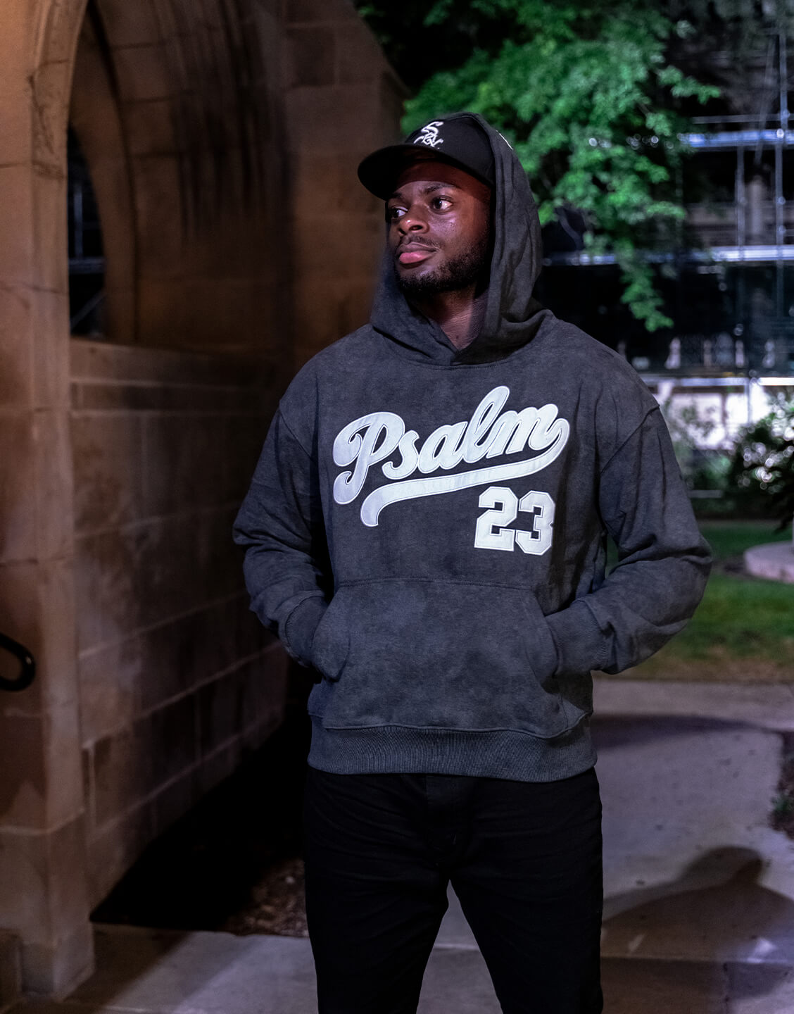 PREMIUM "PSALM 23" VINTAGE HOODIE