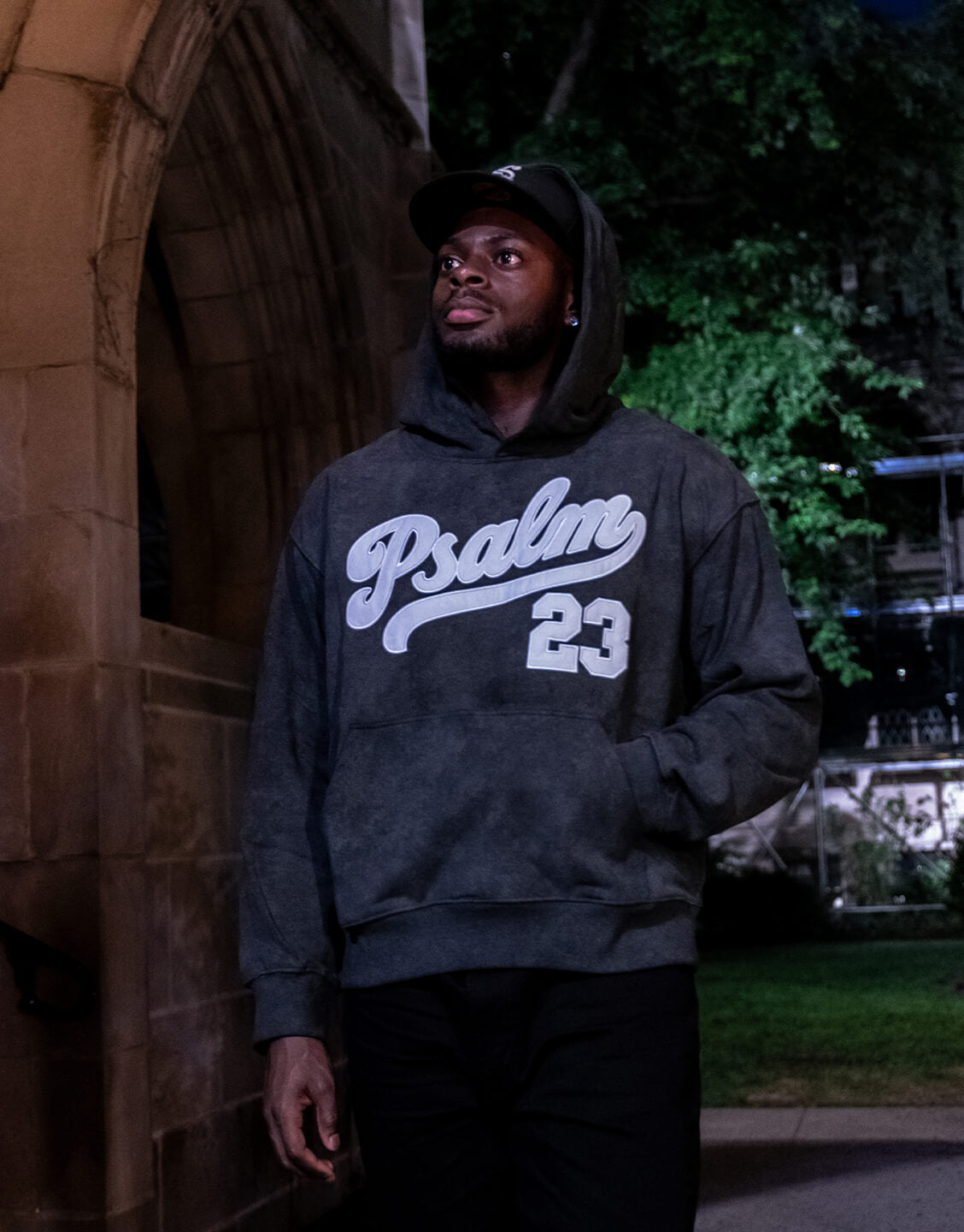 PREMIUM "PSALM 23" VINTAGE HOODIE