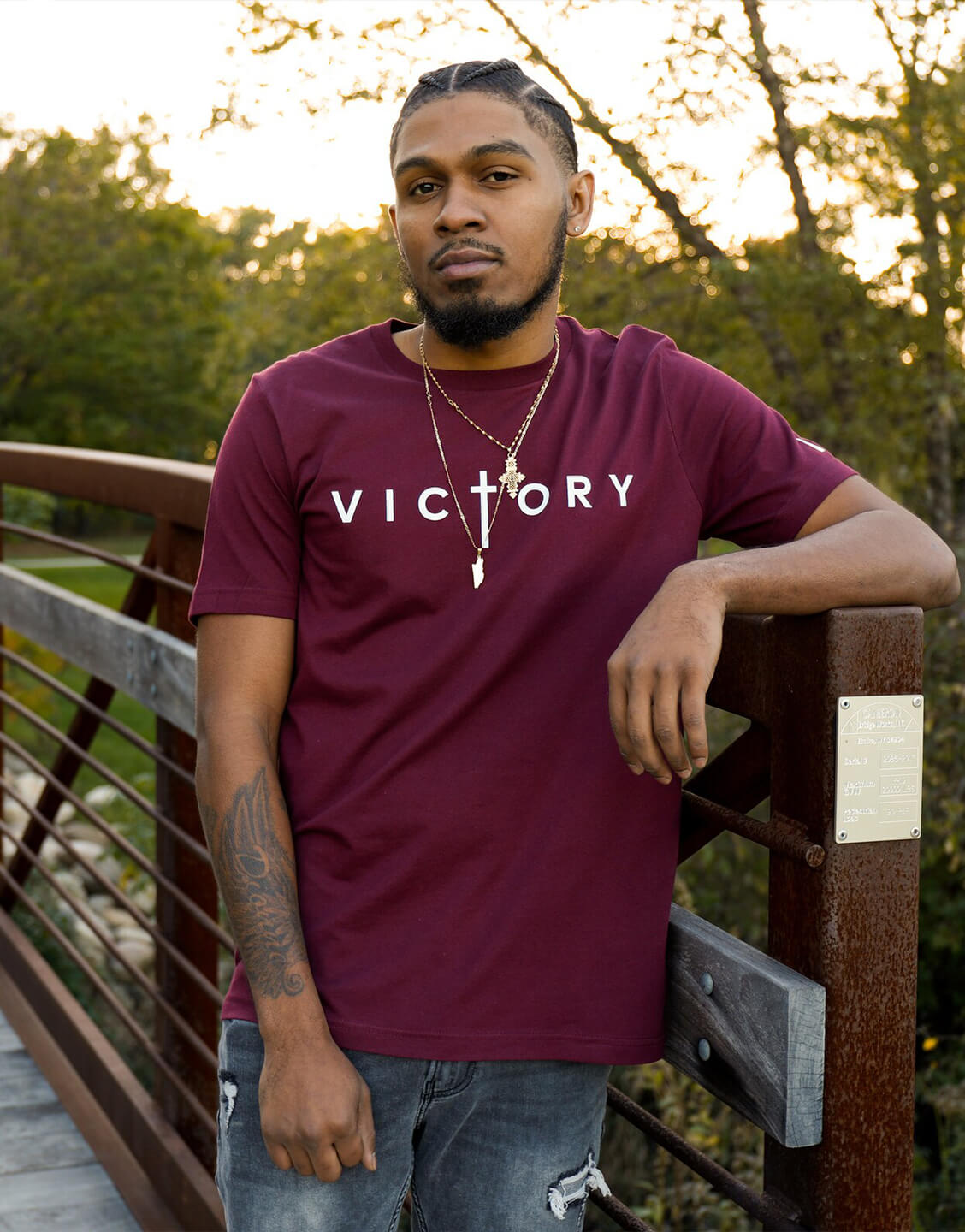 Victory Maroon T Shirt