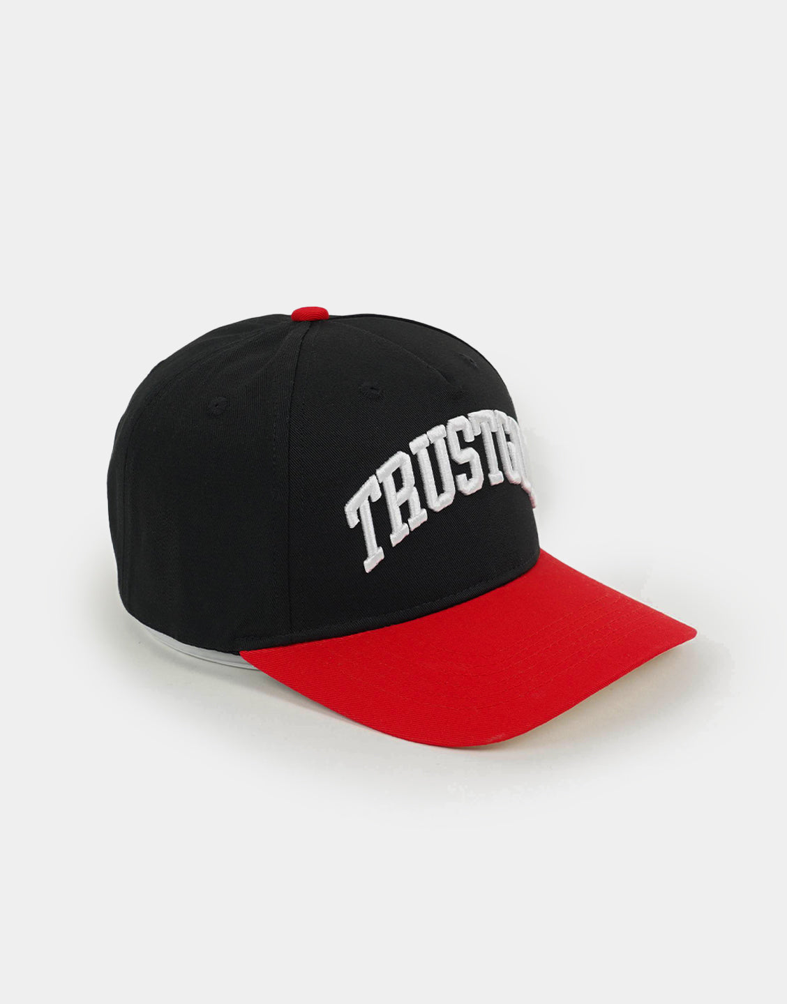 Black Trust God Premium Baseball Hat - Red Accent - VOTC Clothing