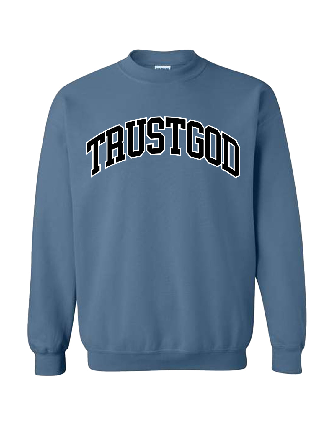 Sudadera con capucha deportiva Trust God - Power Black 