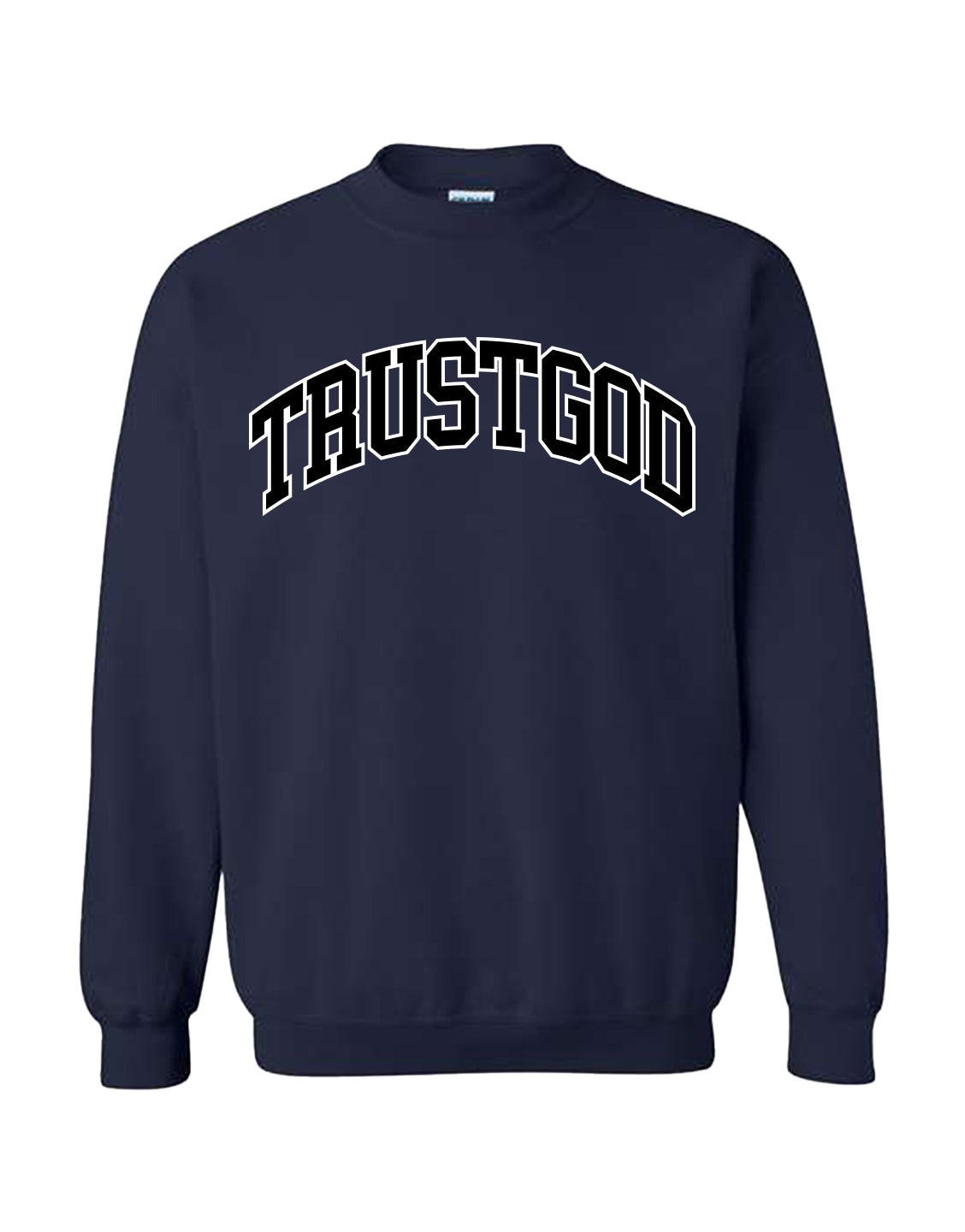 Sudadera con capucha deportiva Trust God - Power Black 