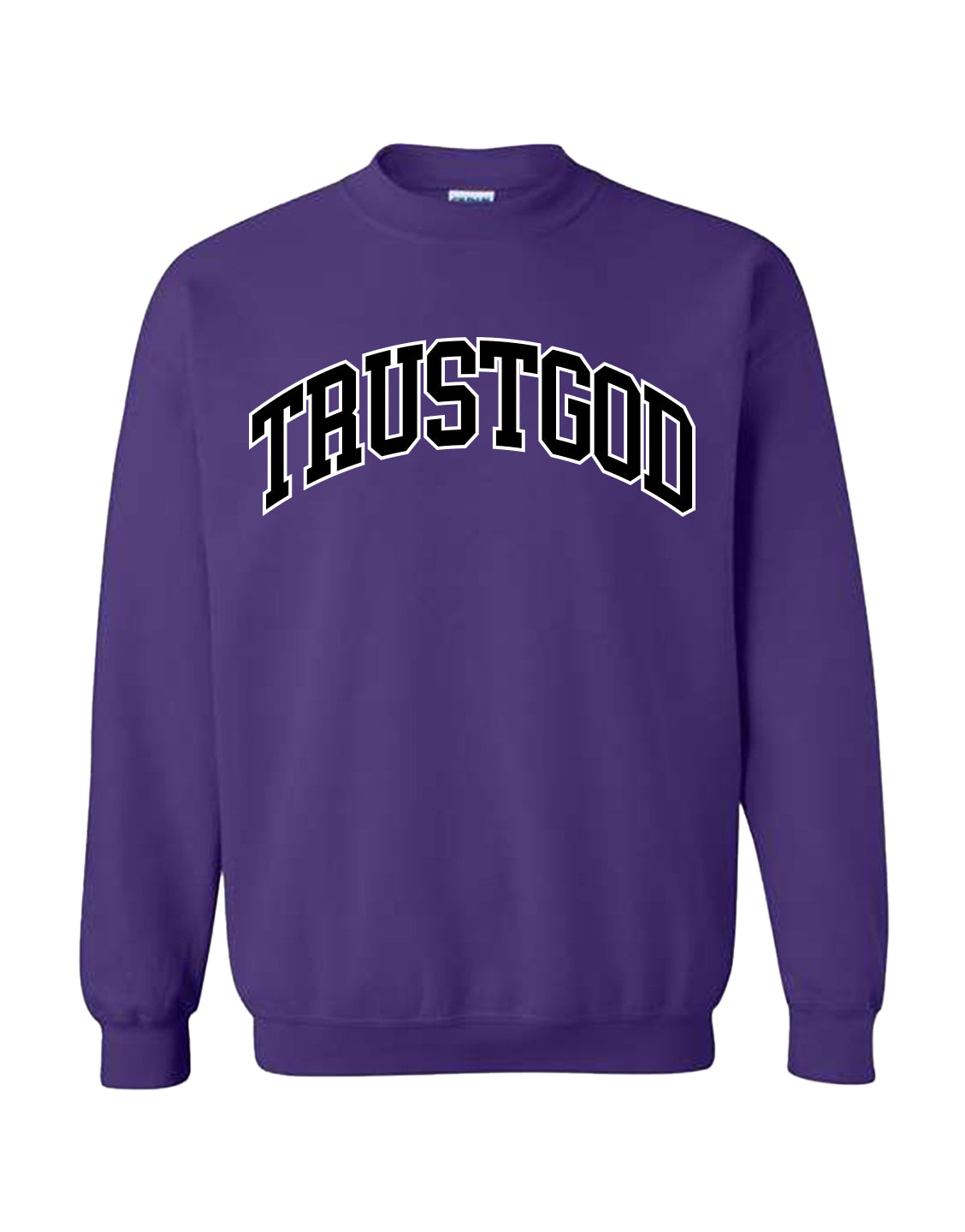 Sudadera con capucha deportiva Trust God - Power Black 