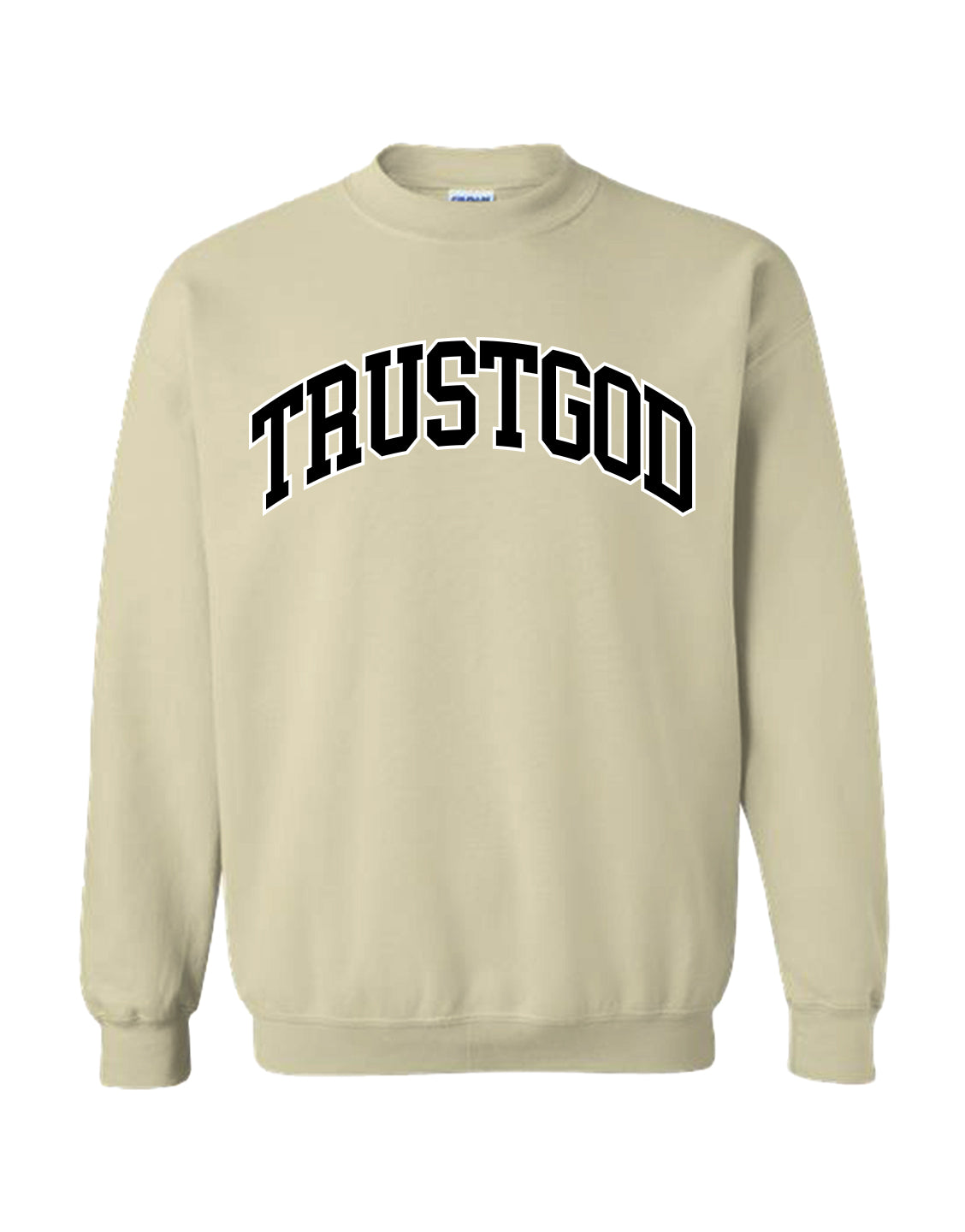 Sudadera con capucha deportiva Trust God - Power Black 