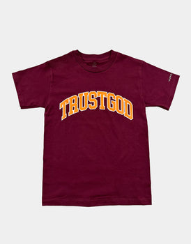 Trust God Sports Tee (Maroon)