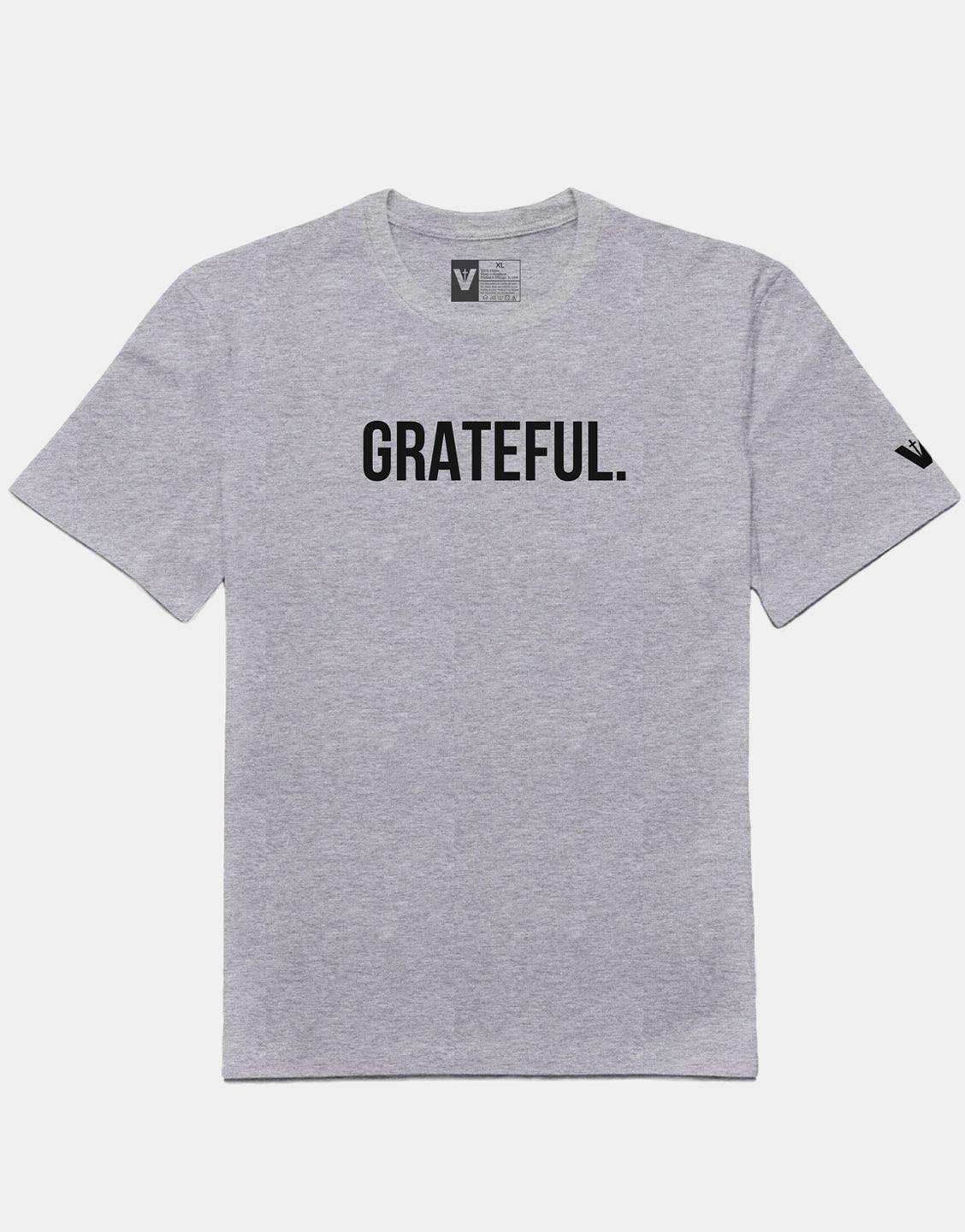 Grateful Tee (Black on Grey) - VOTC Clothing