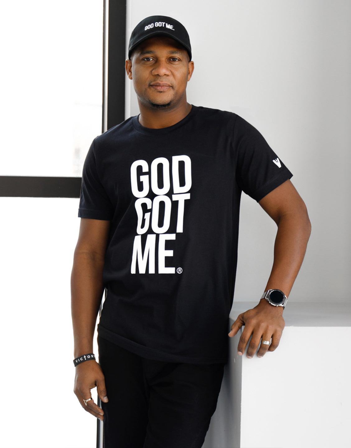 Black on Black Long Sleeve OG Box Logo Tee – God Got Me Store