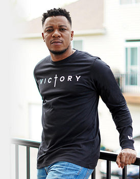 Victory Black Long Sleeves Tee - VOTC Clothing