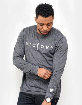 Victory Grey Long Sleeves Tee - VOTC Clothing