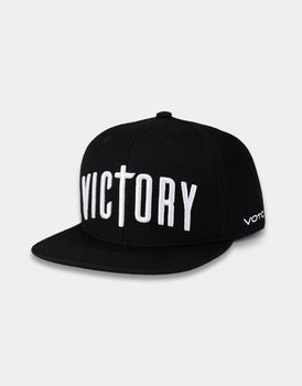 Victory Snapback Hat | 3D Embroidery - Black